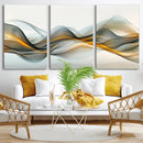 Abstract Wave Canvas Wall Art – Fluid Contemporary Elegance