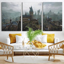 Disney Castle Wall Art Canvas Print, Living Kids Home Room
