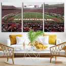 Wisconsin Badgers Team Print Canvas - Madison Camp Randall