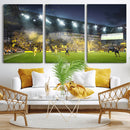 Columbus Crew Stadium Match Triple Canvas Wall Art - Dynamic