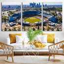 Los Angeles Dodgers Dodger Stadium Wall Art Canvas Print -