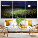 Michigan Wolverines Football Canvas Wall Decor, Football