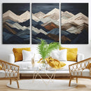Rustic Mountain Landscape Wall Art Canvas Print – Framed 3D