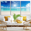 Blue Ocean Wall Art Canvas Print - Tranquil Ocean Paradise