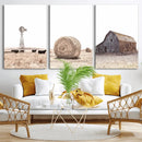 Rustic Farmhouse Wall Art Set of 3 – Country Barn and Wheat by MyGreatCanvas | Canvas Wall Art Prints | Photo Prints & Wall Decor