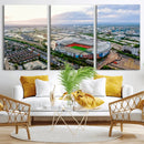 Old Trafford Manchester United Stadium Wall Art Canvas Print