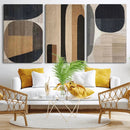 Abstract Minimalist Canvas Wall Art - Neutral Geometric