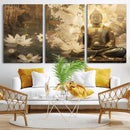 Zen Buddha Wall Art Canvas Print | Peaceful Meditation Decor