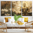 Zen Buddha Wall Art Canvas Print | Peaceful Meditation Decor