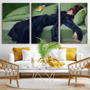Decadent Girl by Ramon Casas Wall Art Canvas Print, Framed