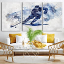 Hockey Player Wall Art Canvas Print - Sports-Inspired