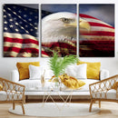 American Flag Eagle Symbol Wall Art, American Flag Eagle by MyGreatCanvas | Canvas Wall Art Prints | Photo Prints & Wall Decor