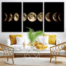 Phases of the Moon Wall Art | Canvas Print for Modern Wall by MyGreatCanvas | Canvas Wall Art Prints | Photo Prints & Wall Decor