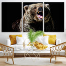 Grizzly Bear Canvas Print | Wildlife Wall Art for Cabin by MyGreatCanvas | Canvas Wall Art Prints | Photo Prints & Wall Decor