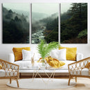 Misty Forest Wall Art | Ready to Hang and Framed | Tranquil