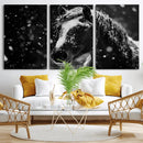 Winter Horse Wall Art | Black and White Horse Print | Ready by MyGreatCanvas | Canvas Wall Art Prints | Photo Prints & Wall Decor