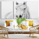 Majestic White Horse Wall Art | Ready to Hang and Framed | by MyGreatCanvas | Canvas Wall Art Prints | Photo Prints & Wall Decor
