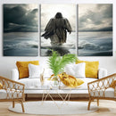 Jesus Walking on Water Wall Art | Canvas Print | Ready to