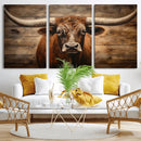 Longhorn Bull Wall Art | Canvas Print | Ready to Hang | by MyGreatCanvas | Canvas Wall Art Prints | Photo Prints & Wall Decor