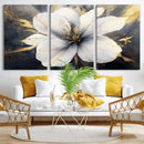 White Flower Wall Art Canvas Print | Ready to Hang |