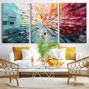 Radiant Bloom Abstract Floral Wall Art Canvas Print - by MyGreatCanvas | Canvas Wall Art Prints | Photo Prints & Wall Decor