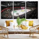 Vaudoise Lausanne Ice Hockey Arena Stadium Wall Art Canvas,