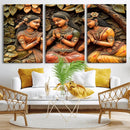 Indian Woman Statue Wall Art Canvas Print