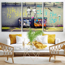 Banksy Life is Short Wall Art - Iconic Graffiti Art on by MyGreatCanvas | Canvas Wall Art Prints | Photo Prints & Wall Decor