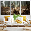 Jesus Running After a Lost Lamb Canvas Wall Art Print