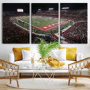 Houston Cougars Football Team Print - Houston TDECU Stadium