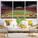 Wisconsin Badgers Football Team Print Canvas- Madison Camp