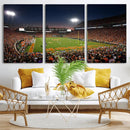 Clemson University Tigers Art Print, Football Team Print -