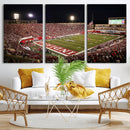 Indiana University Hoosiers Football Team Print Canvas