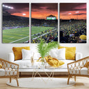 Eugene Autzen Stadium Canvas Wall Art Print – Sunset Over