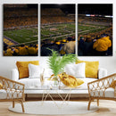 West Virginia Uni Mountaineers Football Team Print - Milan