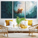 Powerful Jesus Canvas Print - Hand of Salvation,