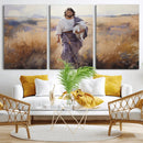 Jesus the Good Shepherd Wall Art Canvas Print - Lost Lamb