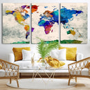 World Map Canvas Print – Framed Travel Map Wall Art for by MyGreatCanvas | Canvas Wall Art Prints | Photo Prints & Wall Decor
