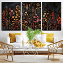 Large Floral Painting Print Illustration Flowers Canvas Wall by MyGreatCanvas | Canvas Wall Art Prints | Photo Prints & Wall Decor