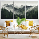Misty Forest Canvas Print Wall Art Premium Canvas Print a