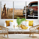 Old Rustic Classic Car Wall Art Canvas Print