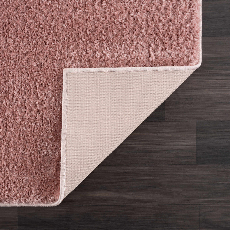 Judy Pink  Plush Washable Area Rug - Clearance