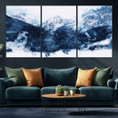 Abstract Blue Mountain Canvas Wall Art – Modern Triptych by MyGreatCanvas | Canvas Wall Art Prints | Photo Prints & Wall Decor