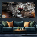 Red Wine and Glass Canvas Print by MyGreatCanvas | Canvas Wall Art Prints | Photo Prints & Wall Decor