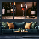 Red Wine and Bottle Canvas Print by MyGreatCanvas | Canvas Wall Art Prints | Photo Prints & Wall Decor