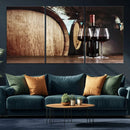 Wine and Barrel Wall Art Canvas Print by MyGreatCanvas | Canvas Wall Art Prints | Photo Prints & Wall Decor