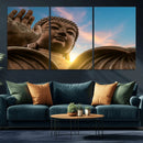 Buddha Statue and Daylight Wall Art, Buddha Statue Wall Art by MyGreatCanvas | Canvas Wall Art Prints | Photo Prints & Wall Decor