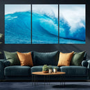 Big Ocean Surfing Wave Wall Art Canvas Print by MyGreatCanvas | Canvas Wall Art Prints | Photo Prints & Wall Decor