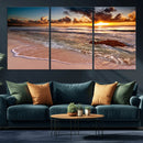 Sunset on Ocean Wall Art Canvas Print by MyGreatCanvas | Canvas Wall Art Prints | Photo Prints & Wall Decor