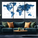World Map Canvas Print – Framed Detailed Map of the World by MyGreatCanvas | Canvas Wall Art Prints | Photo Prints & Wall Decor